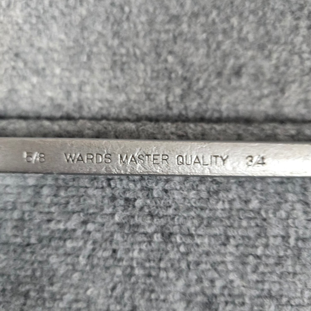 Wards Master Quality 5/8 3/4 Combination Wrench Chrome Alloy USA‎ - Picture 2 of 8